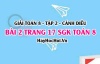 Bài 2 trang 17 Toán 8 Tập 2 Cánh Diều